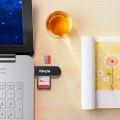 Vanja SD Card Reader, Micro USB OTG Adapter and USB 2.0 Portable Memory Card Reader for SD TF SDXC SDHC MMC RS-MMC Micro SD Micro SDXC Micro SDHC Card and UHS-I Cards. 