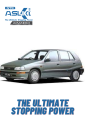 DAIHATSU CHERADE G100, G101 FRONT (MODEL 87-93) Asuki Advance Brake Pad 4368. 