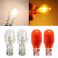 FG 2Pcs Car Glass T15 W16W Halogen Bulb Interior Light Automotive White/Amber Clear 12V. 