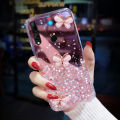 For Huawei Y9 Prime 2019 Cover Fashion 3D Diamond Butterfly Shiny Glitter Starry Space Phone Case Clear Soft TPU Silicone Shockproof Protective Back Cover. 
