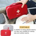 Household Portable Waterproof Outdoor Travel Medical Multi-Pocket Medicine First Aid Kit Storage Bag (Not Included First Aid Accessories). 