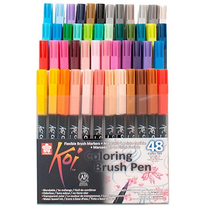 Sakura  Koi Coloring Brush Pen Set OF 48 XBR-48