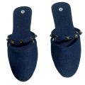Blue jeans fashion pumps shoes for girls and womens.luxury  flat  pumps winter collection.coat shoes. 