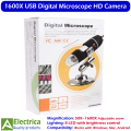 Handheld Digital Microscope 50X–1600X USB with 8LED HD Camera Magnifier Endoscope for Windows, Android, Mac by Electrica. 