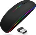 RGB WIRELESS MOUSE RECHARGEABLE 2.4GHZ + Bluetooth WITH ADJUSTABLE DPI. 