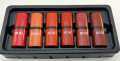 Pack of 6 Matte BOB Lipsticks. 