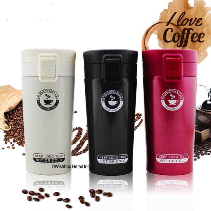 stainless steel cup, coffee cup fill anything/ portable easy to carry Reusable Vacuum Insulated Coffee Tumbler, Vacuum Insulated Coffee Travel Mug Spill Proof with Lid, Water Tumbler With Screw Lid, Portable Coffee Cup, Coffee Mug, Portable Coffee
