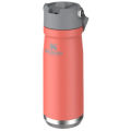 Stanley IceFlow Flip Straw Water Bottle With Straw 0.89L - Keeps Cold For 12+ Hours - Leakproof - Stainless Steel Water Bottle - BPA-Free Travel Mug - Easy to Carry - Dishwasher Safe - Tigerlily Plum 360ml portable. 