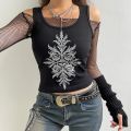 2022 Tops Women Harajuku Dark Academia Gothic Sleeveless Tank Grunge Graphic Aesthetic Print Crop Top Summer Y2K Vintage Clothes. 