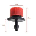 500pc 8Holes Red Adjustable Flow Dripper Micro Nozzle Dripper Emitter Drip Irrigation Sprinkler Nozzle Garden Watering. 