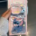 Disney New Stitch Clear So Cute Phone Case For iPhone 15 14 13 12 11 Pro Max XR XS X 7 8 Plus Kawaii Y2K Soft Transparent Cover. 