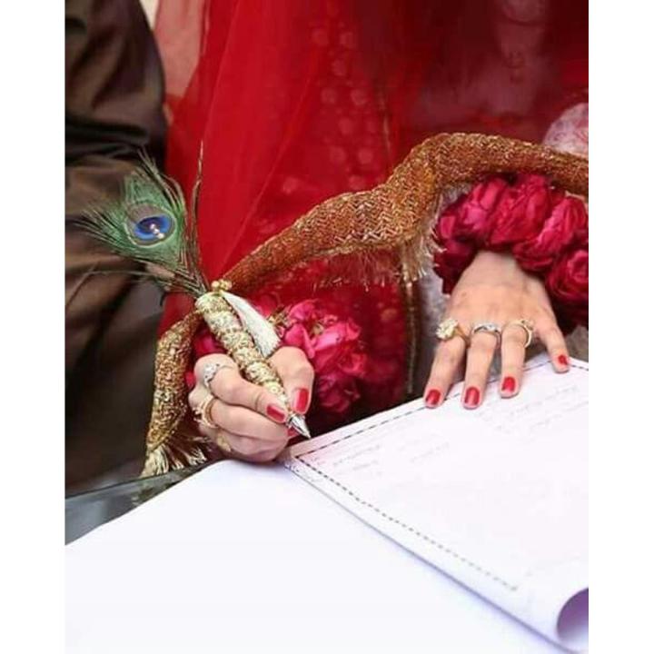 Pen Wedding Nikah Signature Pen flowers soft Silicone Gel pen 0.5mm