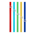 5 PCS Elasticity Strap Bookmark Retractable Book Clip Elastic Band Pointer Reading Bookmark Stationery Supplies. 