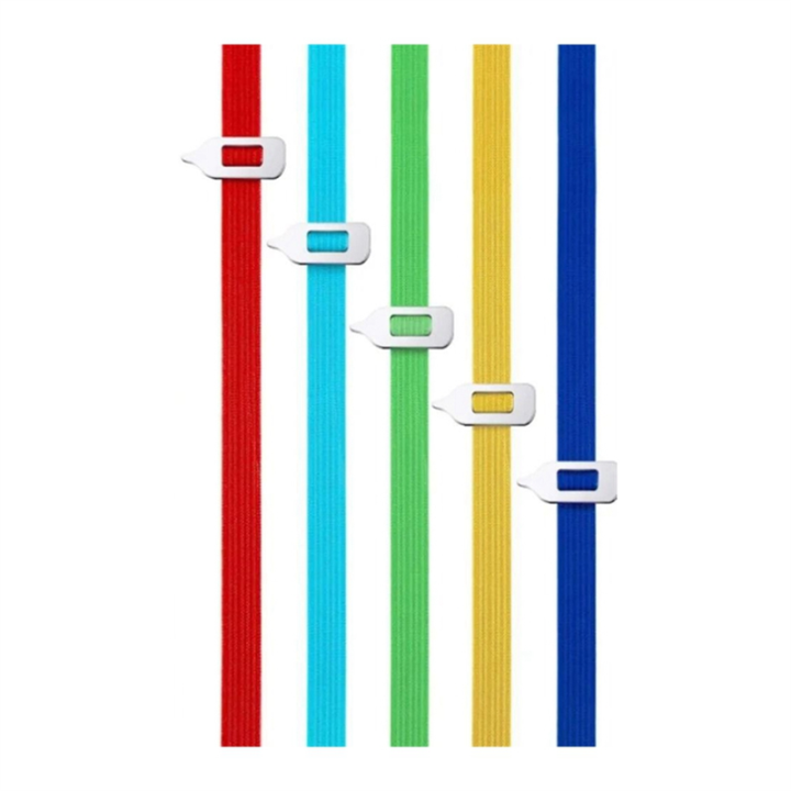 5 PCS Elasticity Strap Bookmark Retractable Book Clip Elastic Band Pointer Reading Bookmark Stationery Supplies