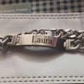 Engraved Name Bracelet Gift For Men-Women-Boys-Girls | Silver | Black | Gold. 