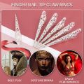 Fingertip Claw Rings Nails Decoration Chinese Finger Claws Belly Dance Finger Nails Full Finger Rings False Long Nails. 