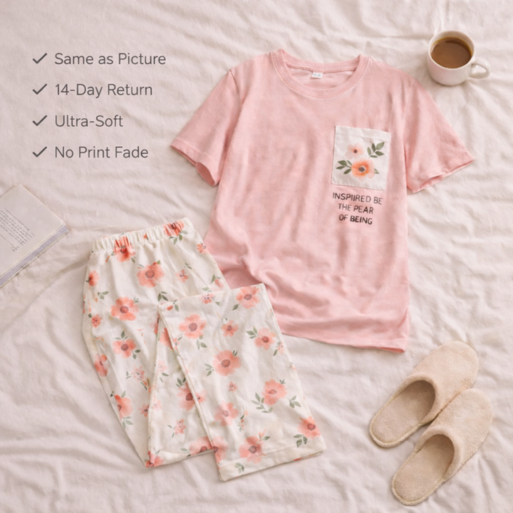 Soft%20Cotton%20Jersey%20Pajama%20Set%20for%20Women%20(S%E2%80%93XL)%20&%20Kids%20(7%E2%80%9314%20Years)%20%E2%80%93%20Pink%20Floral%20T-Shirt%20&%20Trouser%20%7C%20Feel-Good%20Homewear%20with%20Pocket%20Print%20-%20Image%207