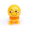 Dancing Head Doll, Stress Relief Toy, for Students to Relief Stress during Studies, Smiling Face Emoji, Heart Emoji, Cartoon, Shaking Head Dolls, For Car Decorate Dashboard car accessories, Motivational Emoji’s Pack of 6. 
