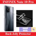 Infinix Note 10 Pro Back Clear Jelly Protector Soft Film Protection Hydrogel Film Protector For Infinix Note 10 Pro. 
