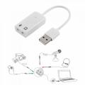 External Sound Card 7.1 Channel Stereo Audio Adapter with 3D Surround Sound. 