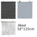 LE Blackout Blind Shade With Suction Cups Roller Window Shades Temporary Portable Window Cover Curtain 49.12 x 22.79 Inches. 