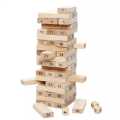 JENGA Wooden Stacking Game Tower Challenge Wooden Colored Blocks Puzzle Toy 54 PCs. 