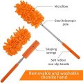 Multipurpose Cleaning Brush Long Reach Large Head Washable Telescopic Pole Extendable Microfiber Feather Duster Dust Cleaner for Home Or Office. 