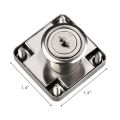 Pack of 4 Drawer Lock, Furniture Desk Cabinet Lock,  Desk Drawer Lock Box Lock for Home & Office With 2 Keys. 