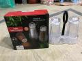 Novel Acrylic Transparent Plastic Salt & Pepper Shaker Table Set. 