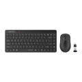 A4tech Fstyler FG2200 Air 2.4G Wireless Keyboard Mouse Combo Set - Quiet Key Silent Keyboard - Silent Clicks Mouse - Lift in Air Features - For PC, Mac OS. 