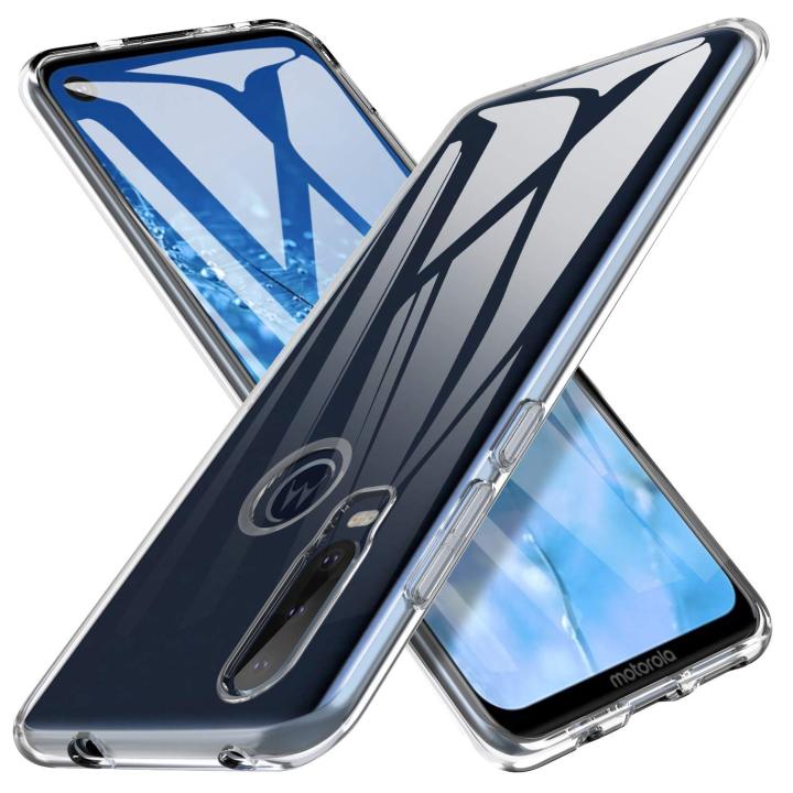Near Mart Moto One Action Liquid Gel Silicon Case - Transparent Ultra Slim Soft Clear Finish Back Cover