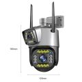 Dual Lens Security Camera V380 Pro Smart Home 4MP Auto Tracking Waterproof Outdoor Wireless WIFI IP Camera. 