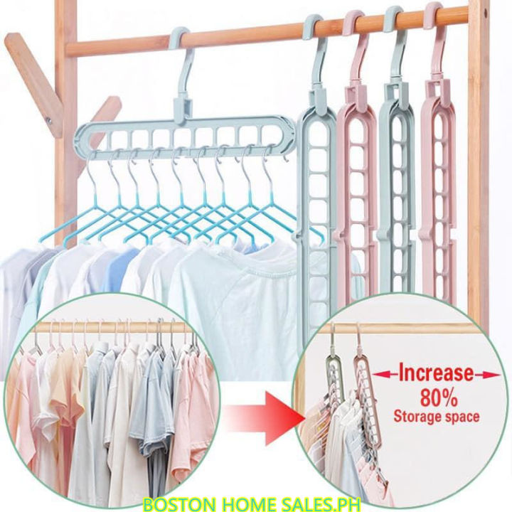 5PCS/Lot Clothes Hanger Multi-port Support Circle Clothes Drying
