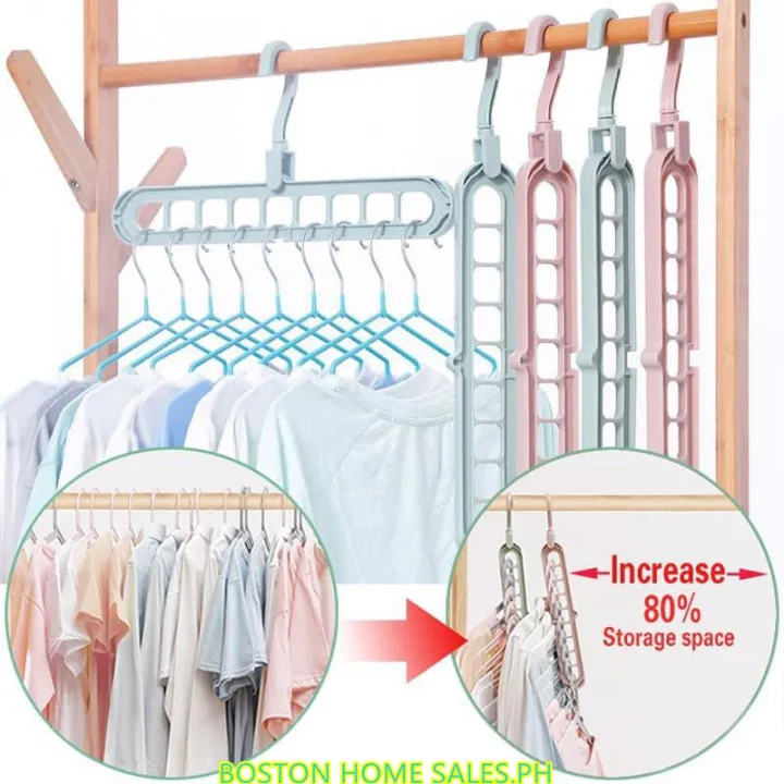 5PCS/Lot Clothes Hanger Multi-port Support Circle Clothes Drying Racks ...