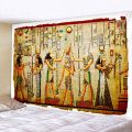 Yellow ancient Egyptian retro tapestry tapestry wall hanging old culture printed Hippie Egyptian tapestry wall cloth home decora. 