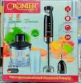 CRONIER PROFESSIONAL HAND BLENDER SET CHOPPER MIXER JUG GERMAN DESIGN IMPORTED. 