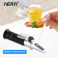 YIERYI 58~90% Brix 38~43 Be Baume Honey Refractometer ATC Portable Honey Refractometer Beekeeping Tester. 
