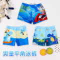 Quick Dry Children's Swim Trunks Boys 2024 New Cross-border Medium and Big Kids Shark Cartoon Swimming Trunks Factory Direct Sales. 