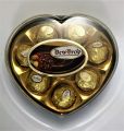 DewDrop Peanut Crunchy Chocolate Balls 8 Pieces Plastic Heart Gift Box 100 g. 