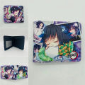 Anime Demon Slayer Wallet Student PU Leather Coin Purse Women Men Short Wallets With Card Holder Gift. 