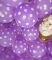 95 Pcs 12 inch Purple Polka Dot Balloons 12 Inch Helium Round Party latex Balloons Kit for Birthday Party. 
