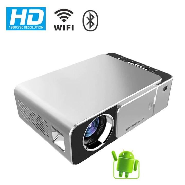 NEW Flagship T6  Android 10.0 V 2 GB 16 GB Led Projector HD 1080P 4000 Lumens Beamer Home  Projector Portable Cinema WIFI Multi Screen
