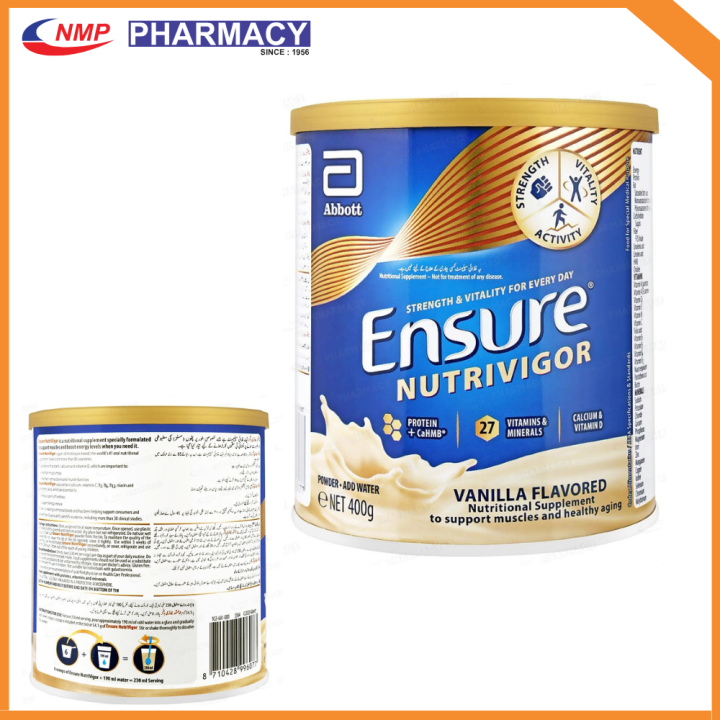 ENSURE NutriVigor 400g – Adult Nutritional Supplement for Strength ...