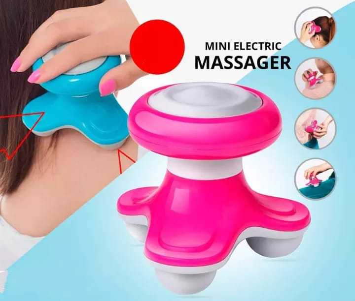 Imported Super Life Mini Electric Massager UFO-Shape Appearance Battery USB Operated Massager