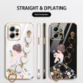 Love Bracelet case for Xiaomi Redmi Note 12 4G 5G Back Cover Back Shadow Girl Flower Case Xiaomi Redmi Note 12 Turbo Note 12S 12 Pro 12 Pro + POCO X5 Pro 5G. 