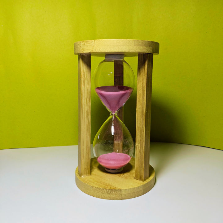 Hourglass Sand Timer 1 Hour – Timer Clock for Study Table – Big Glass