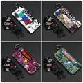 Back Cover cartoon Phone Case For Huawei P20 Pro Waterproof Anti-knock Wrist Strap Anti-dust ring Kickstand Phone Holder. 