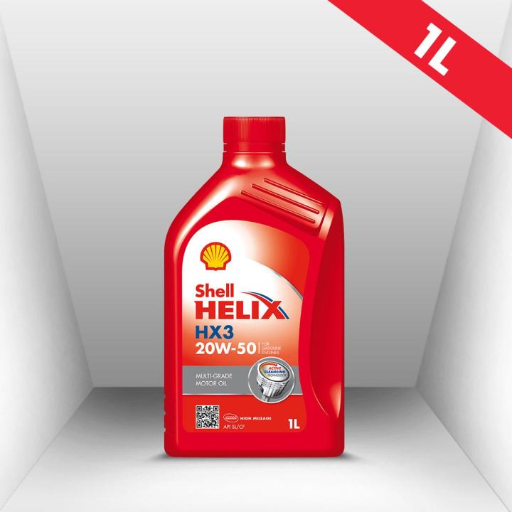 Shell Helix (HX3 20W-50) 1L, Multi-grade Motor Oil, Gasoline Engine Oil, Car Oil