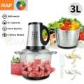 Multi-Function Food Processor  3-Lt and  5-Lt  Capacity - Hand blender - Stainless steel bowl - Meat chopper - Grinder machine - Qeema machine - Multi function food processor - House hold mini electric food grinder - Kitchen Home Appliances. 