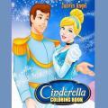 Cinderella Coloring Book Cinderella Characters Coloring art Activity Book. 